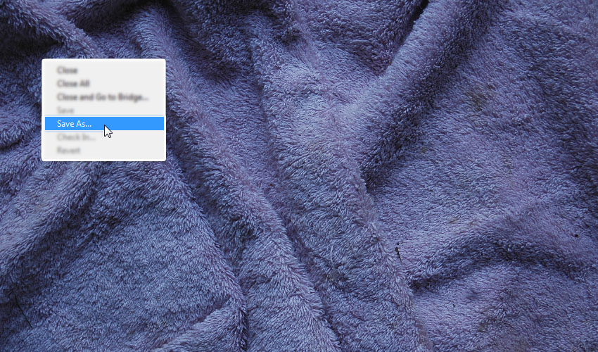 Сохраните текстуру