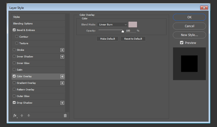 Наложение цветов