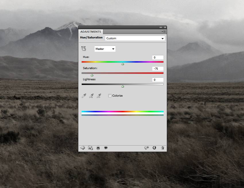 насыщенность цветового тона заземления