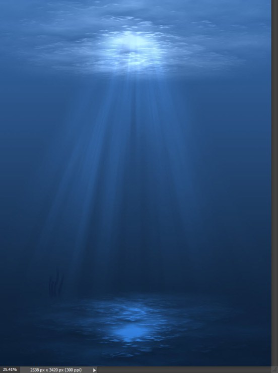 Создаем удивительную подводную сцену с драконом в Photoshop 2