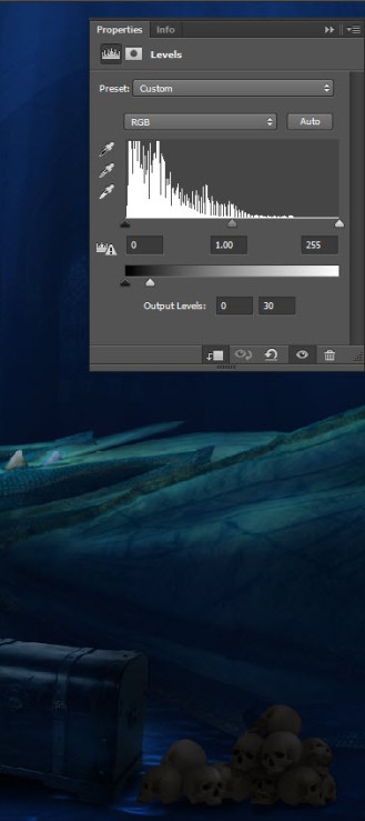 Создаем удивительную подводную сцену с драконом в Photoshop 31