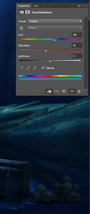 Создаем удивительную подводную сцену с драконом в Photoshop 32