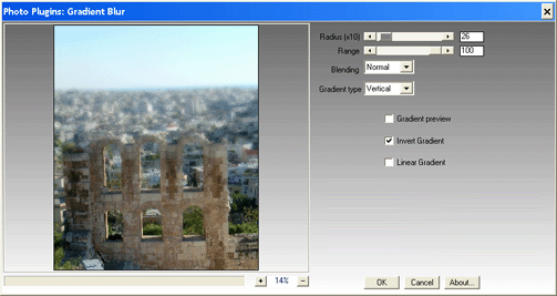плагин gradient blur