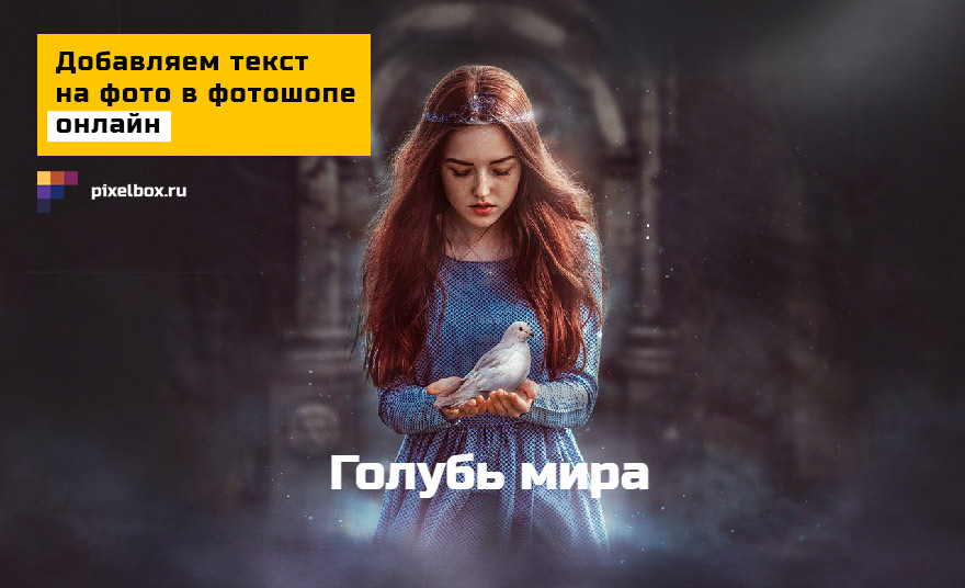 надпись на фото онлайн