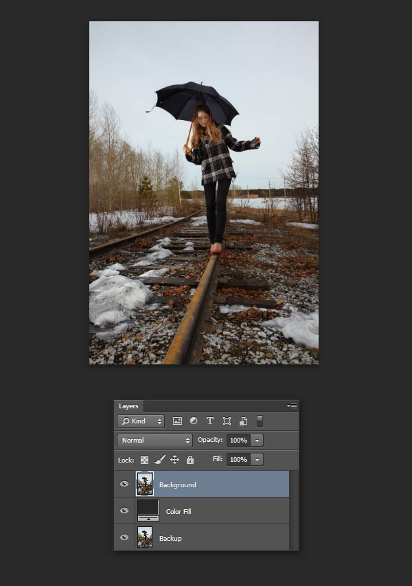 Падающий снег на фото