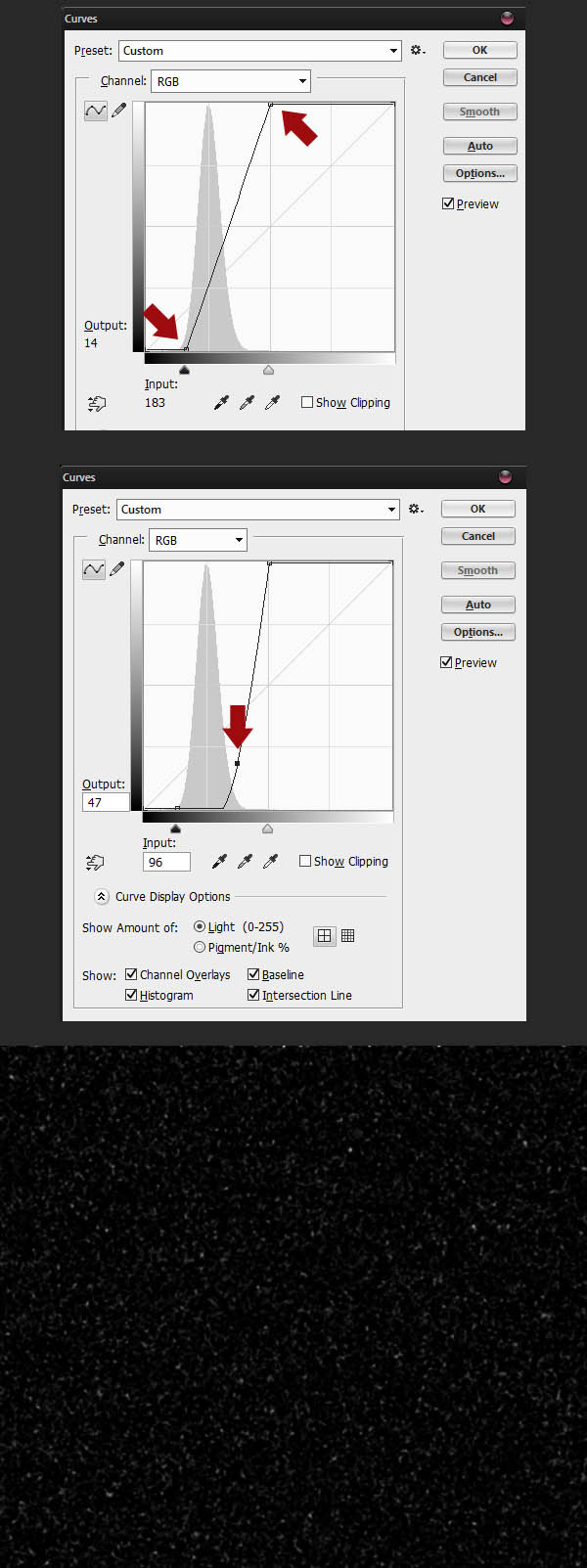 Падающий снег на фото
