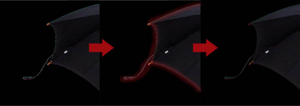 Падающий снег на фото