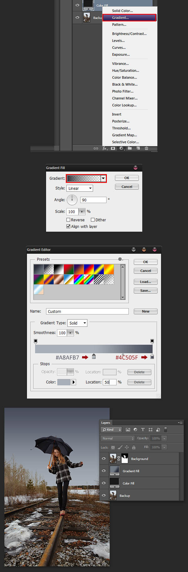 Падающий снег на фото